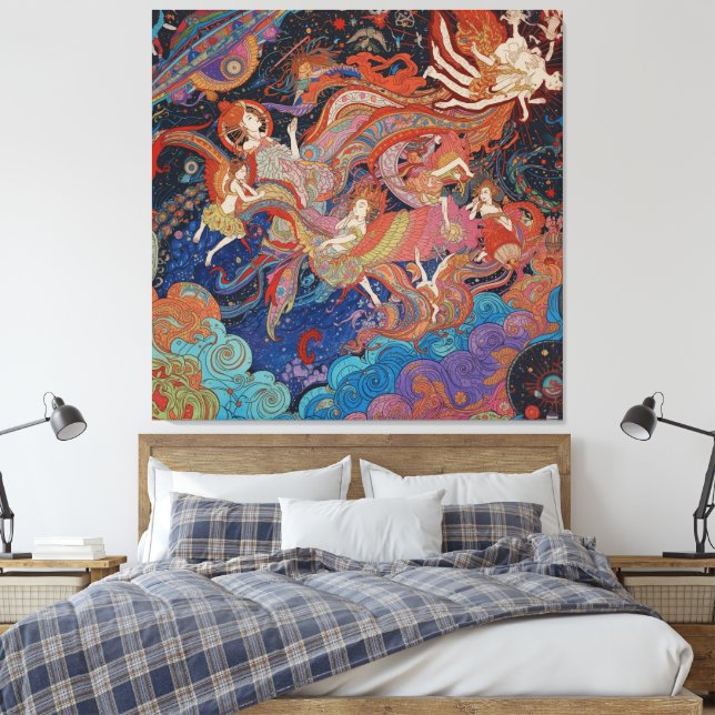 Impressão Em Tela A Visitação  (Insitu(Quarto))