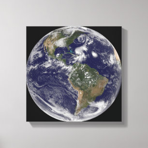Impressão Em Tela A vista da terra completa e quatro atacam sistemas