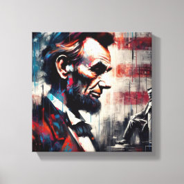 IMPRESSÃO EM TELA ABE LINCOLN 16º PRESIDENTE DOS EUA 3
