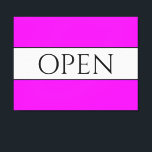 Impressão Em Tela ABEN Sporty Diversão Brilhante Brilhante Tropical<br><div class="desc">Esta design divertida e nostálgica apresenta dentro de texto ABEN uma ampla faixa central branca realçada com pinstripes pretas contra uma grande faixa de fundo rosa tropical brilhante. O texto pode ser personalizado.</div>