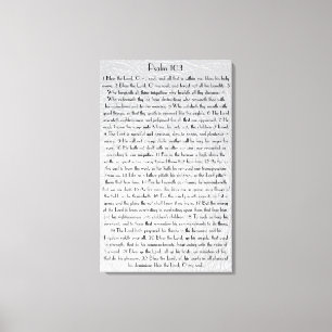 Impressão Em Tela Abençoe o senhor O meu salmo 103 do verso da