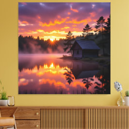Impressão Em Tela Abendruhe am See
