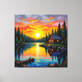 Impressão Em Tela Abendruhe am See