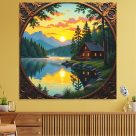 Impressão Em Tela Abendruhe am See