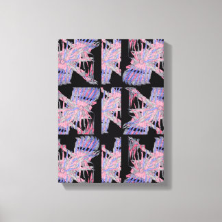Impressão Em Tela Abismo Pastel Arte Abstrato Geométrico Suave