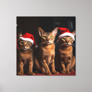 Impressão Em Tela Abissínio junto à Lareira de Natal