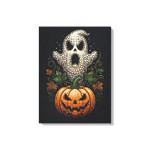 Abóbora de crânio de Halloween gótico