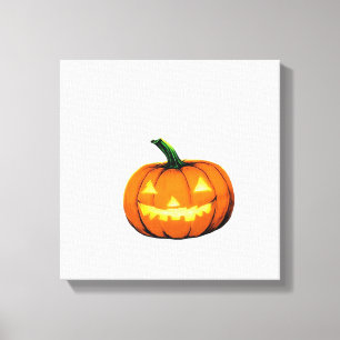 Impressão Em Tela Abóbora Noite Estrelada Halloween Van Gogh Dia de