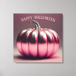 Impressão Em Tela Abóbora Rosa Brilhante