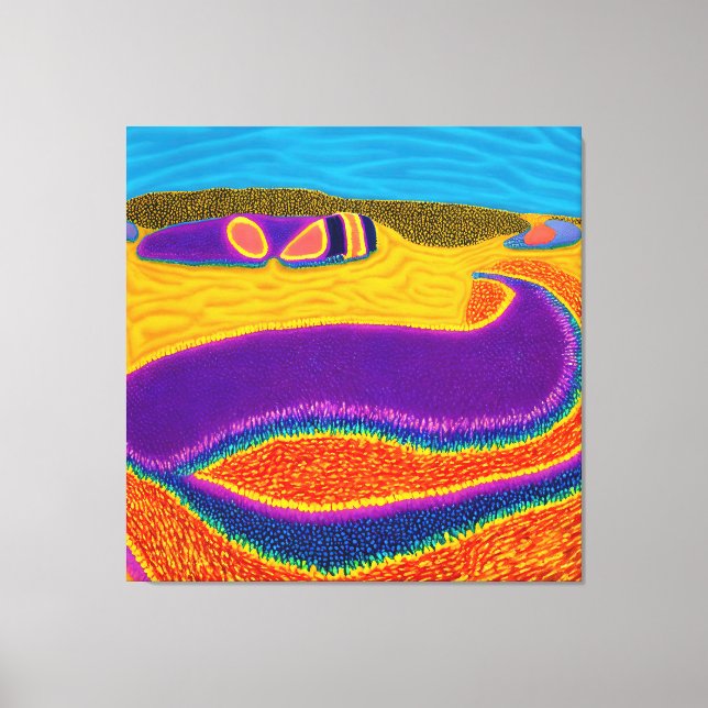 Impressão Em Tela Aboriginal Abstrato Art Vol 02 (Frente)