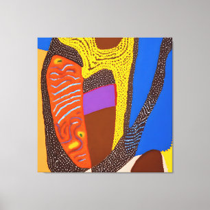 Impressão Em Tela Aboriginal Abstrato Art Vol 09