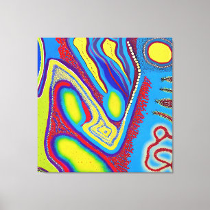 Impressão Em Tela Aboriginal Abstrato Art Vol 10