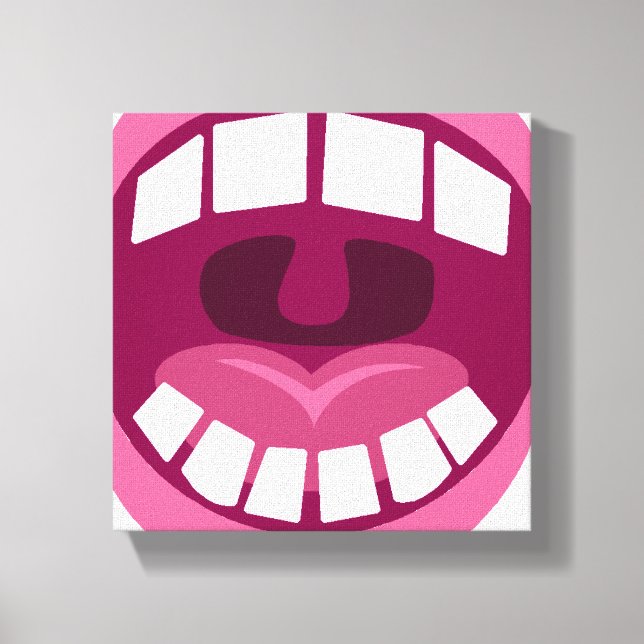 Impressão Em Tela Abra o Wide e diga Ahhhh (Frente)