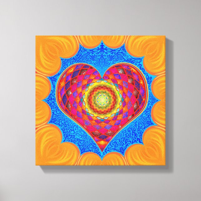 Impressão Em Tela Abra seu coração (Frente)