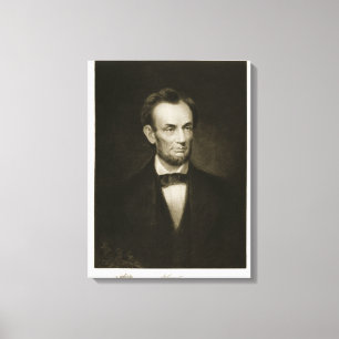 Impressão Em Tela Abraham Lincoln, 16o presidente do Stat unido