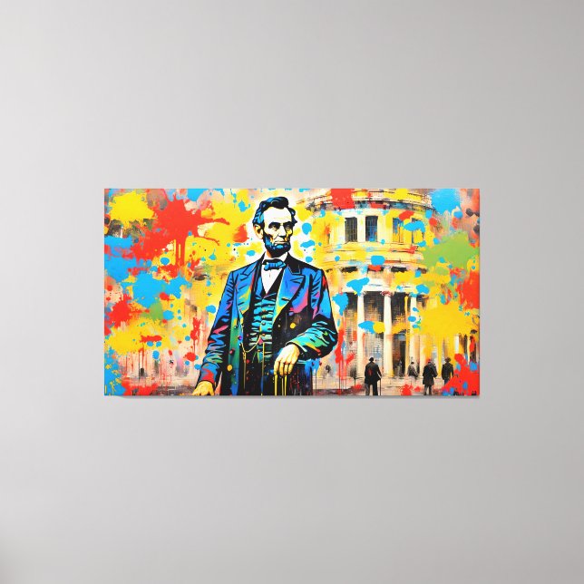IMPRESSÃO EM TELA ABRAHAM LINCOLN 2 (Frente)