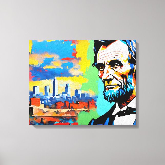 IMPRESSÃO EM TELA ABRAHAM LINCOLN 6 (Frente)