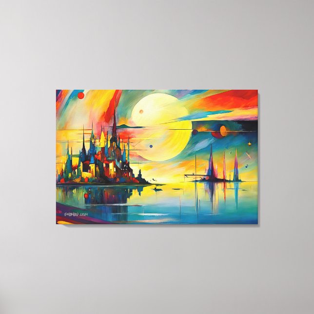 Impressão Em Tela ABSTR_24-038, Fantasy Gallery Art, (Frente)