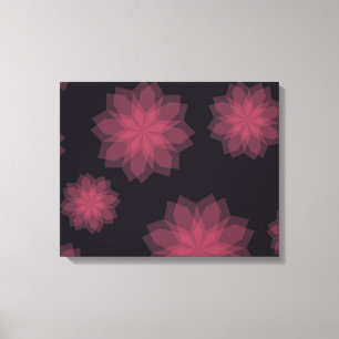 Impressão Em Tela Abstração de flores rosa, legal, moderna e moderna