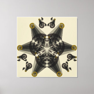 Impressão Em Tela Abstração Geométrica