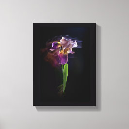 Impressão Em Tela Abstract Iris Flower – Elegant Floral Art
