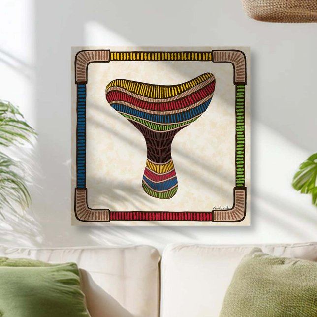 Impressão Em Tela Abstract Mushroom (Criador carregado)