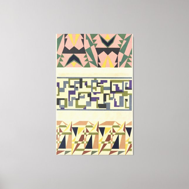 Impressão Em Tela Abstract Pattern Portfolio Pl.18  (Frente)