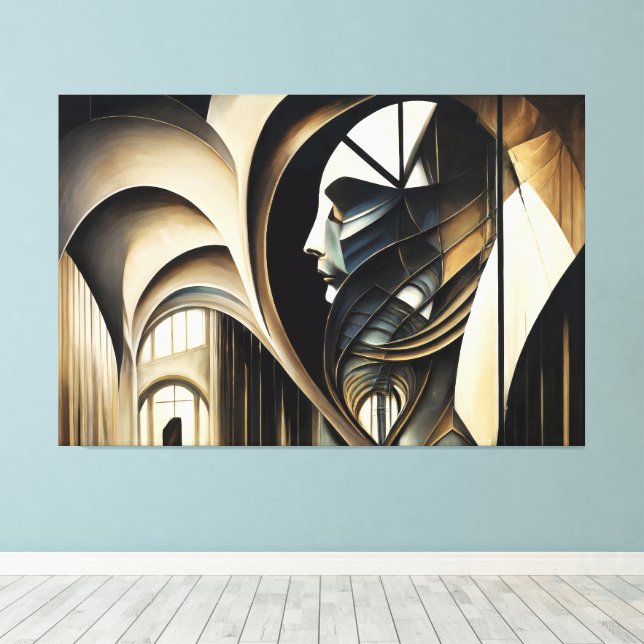 Impressão em Tela Abstract Realism (Insitu(piso de madeira))