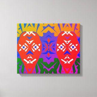 Impressão Em Tela Abstract Tribal Pattern