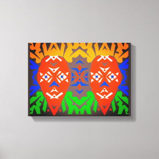 Impressão Em Tela Abstract Tribal Pattern