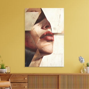 Impressão Em Tela Abstract woman decorative frame