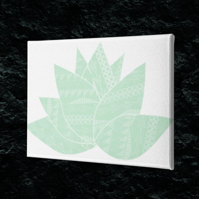 Impressão Em Tela Abstrast do Verde limão Moderno Suculente de Pinti (Criador carregado)