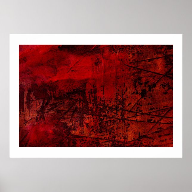 Impressão em Tela Abstrata Original - Arte Abstrat (Frente)