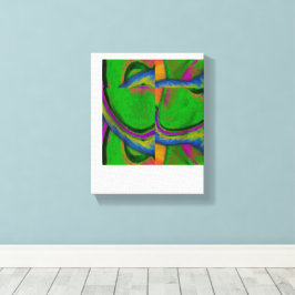 Impressão em Tela Abstrata Verde