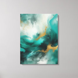 Impressão Em Tela Abstrato