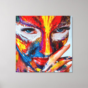 Impressão Em Tela Abstrato