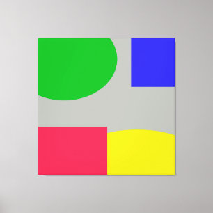 Impressão Em Tela Abstrato