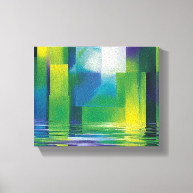 Impressão Em Tela Abstrato (Frente)