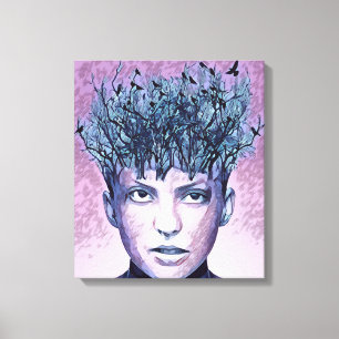 Impressão Em Tela Abstrato