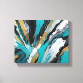 Impressão Em Tela Abstrato