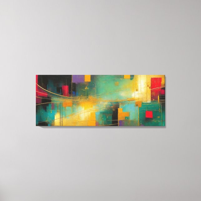 Impressão Em Tela Abstrato (Frente)