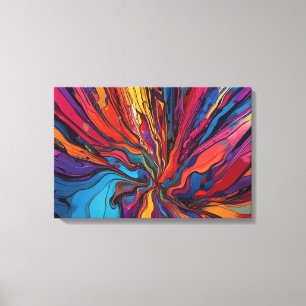 Impressão Em Tela Abstrato