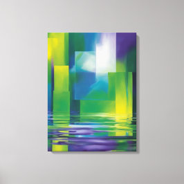 Impressão Em Tela Abstrato