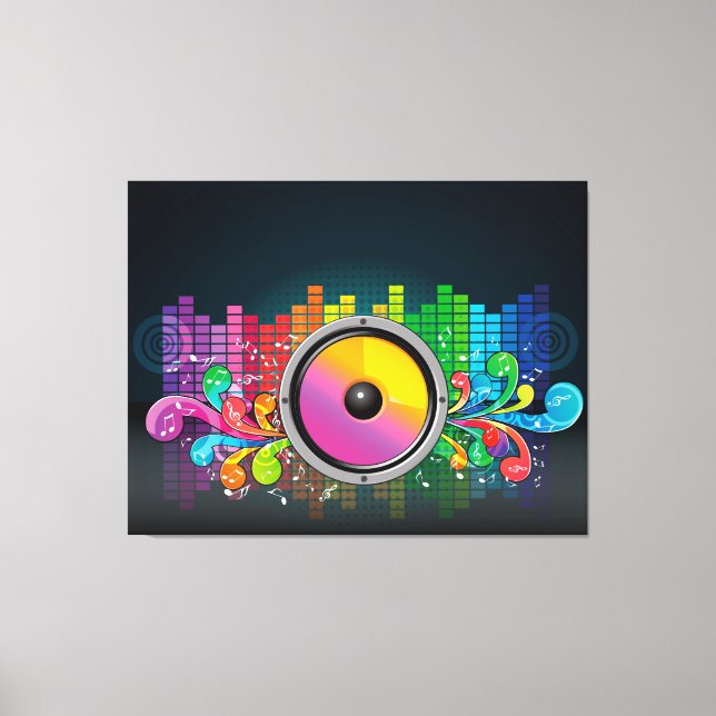 Impressão Em Tela Abstrato (Frente)