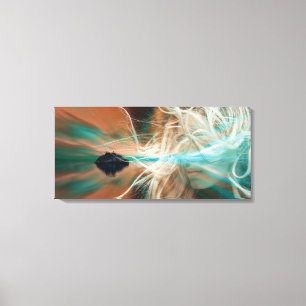Impressão Em Tela Abstrato