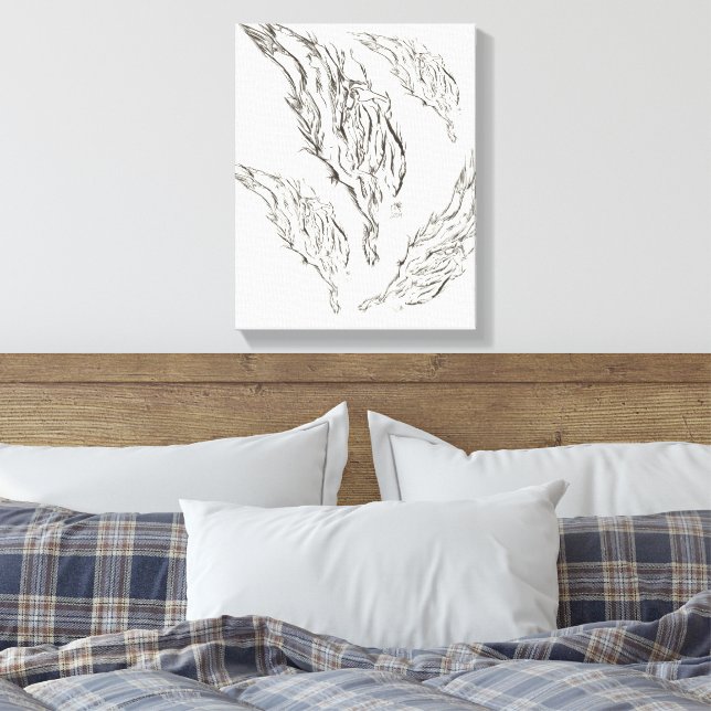 Impressão Em Tela abstrato (Insitu(Quarto))