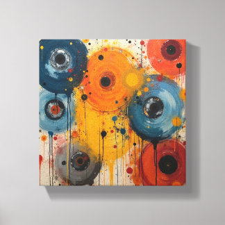 Impressão Em Tela Abstrato