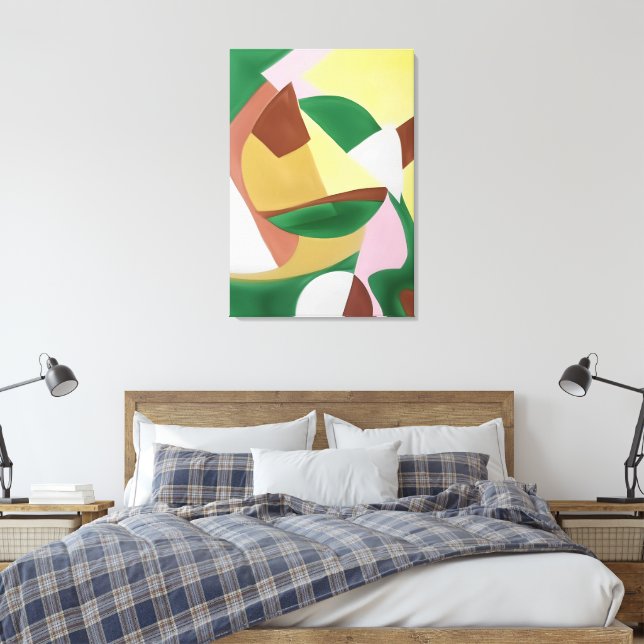 Impressão Em Tela abstrato (Insitu(Quarto))
