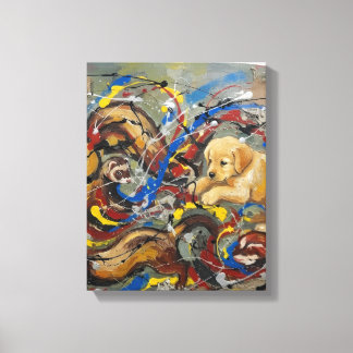 Impressão Em Tela Abstrato