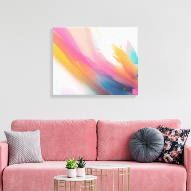 Impressão Em Tela abstrato (Insitu(Sala de estar))